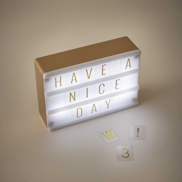 Lichtbox LED, Wörter, weiß, 10.6 cm