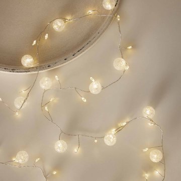 LED-Lichterkette Kugel, 80er