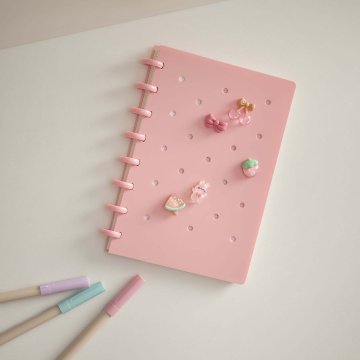 Notizbuch Charms, A5, peach