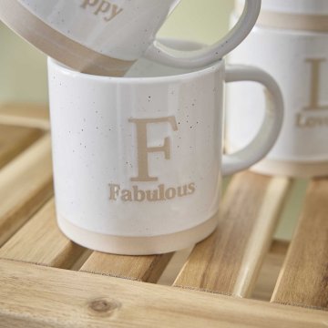 Becher Buchstabe/Feeling, Fabulous, 380 ml