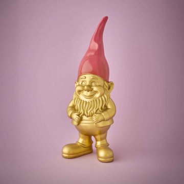 Wichtel Mütze, gold, 29.5 cm