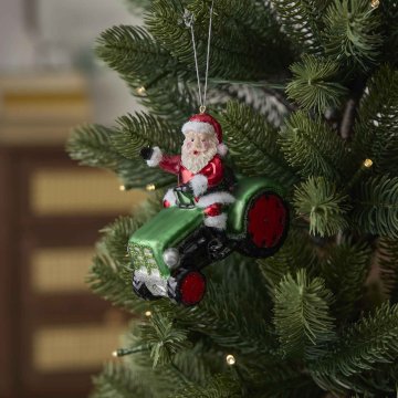 Anhänger Fancy, Deluxe, Santa/Traktor