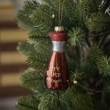 Anhänger Fancy, bunt, Sojasauce/braun, 11.5 cm