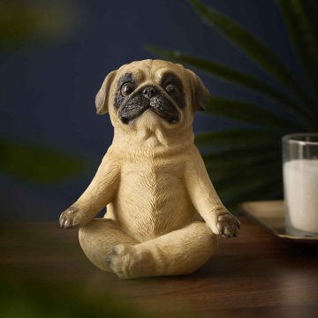 Deko-Figur Yoga, Hund, 16.5 cm