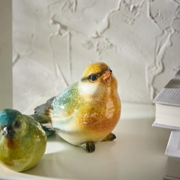 Deko-Vogel Amy, Kopf/gelb, 8.5 cm