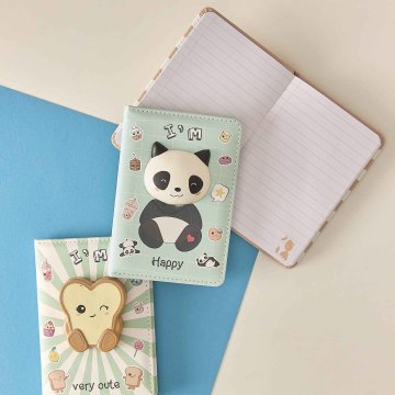 Notizbuch Kawaii, 3D-Figur/Panda