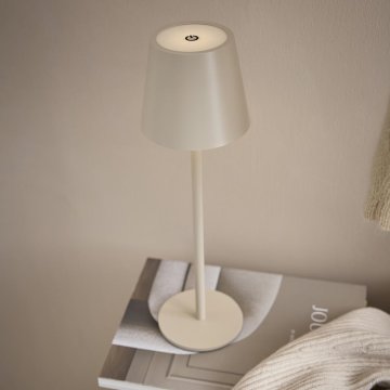 LED-Tischlampe Akku, creme, 37 cm