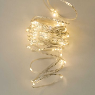 Lichterkette Outdoor, 8 Fuktionen, 80er