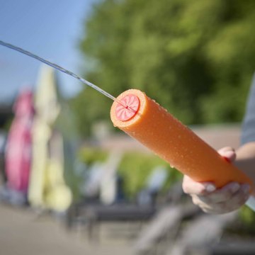Wasserpistole Schaumstoff, orange, 33 cm