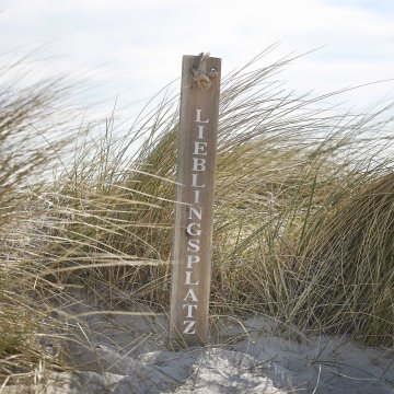 Schild Spruch, Lieblingsplatz/hängend, 78 cm
