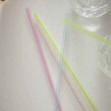 Trinkhalm Glitter, 50 Stück