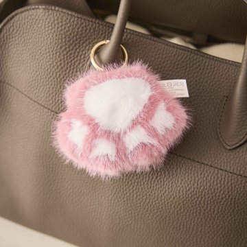 Taschenanhänger Pfote, rosa