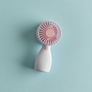 Hand-Ventilator, pink, 6.3 x 13 cm
