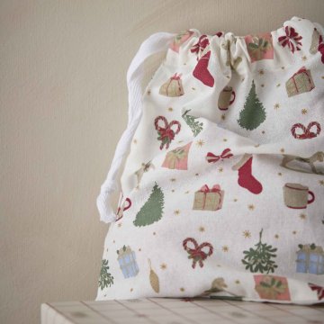 2er Set Beutel Weihnachten, Nostalgie