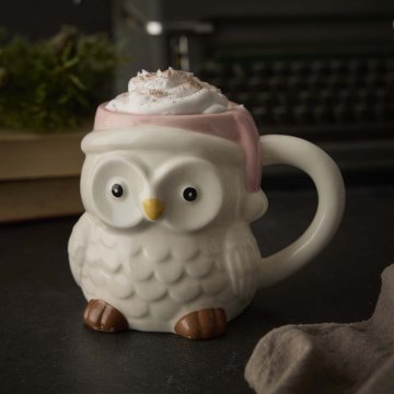 Becher Eule, 13 cm