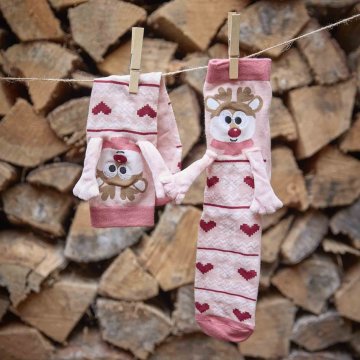 Freunde-Socken Magnet, Xmas/Rentier, Größe 39-42