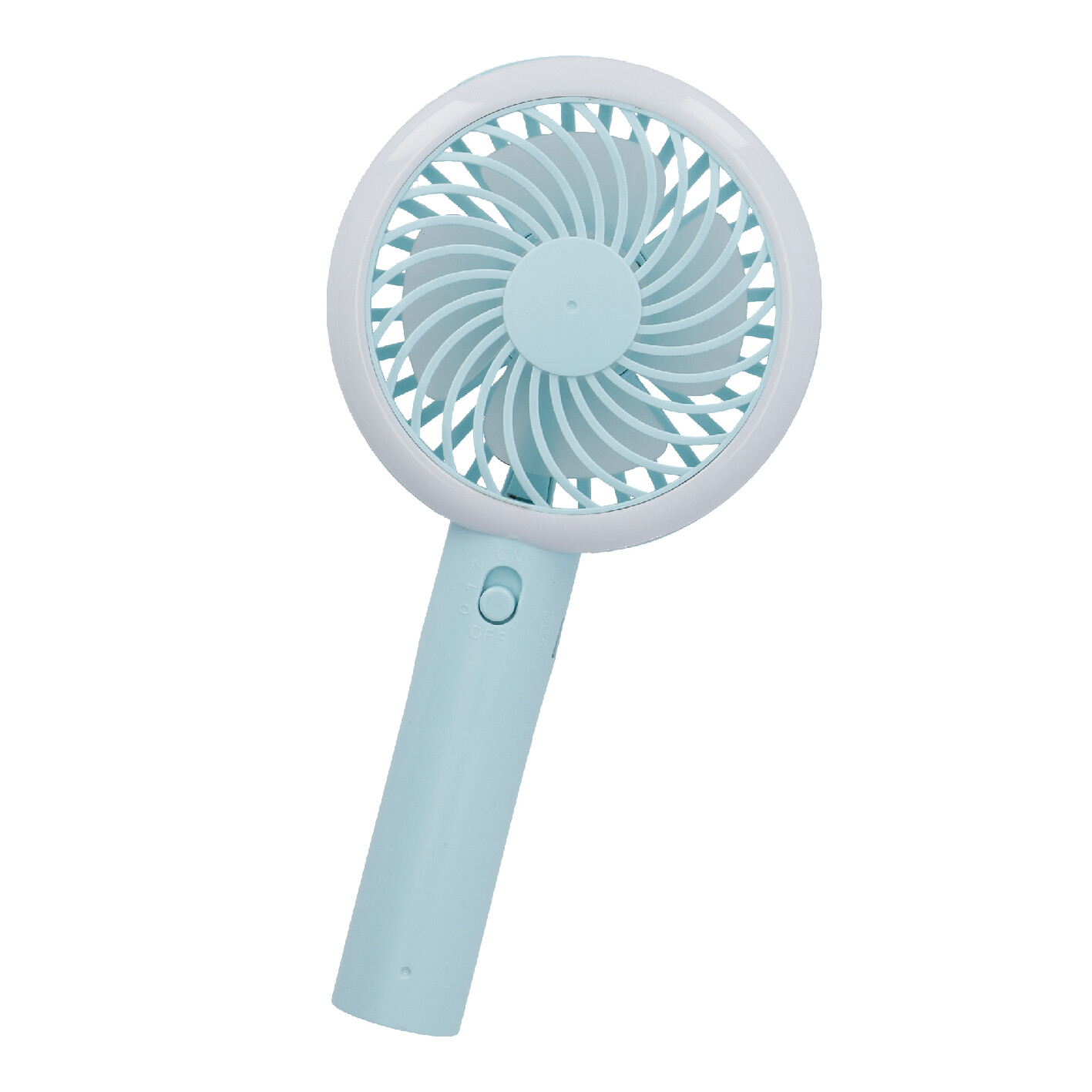 Ventilator mit LED-Beleuchtung, türkis