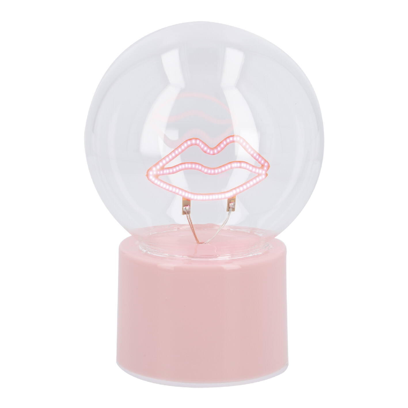 Neon-Leuchte Motiv, Mund, 9 x 13 cm