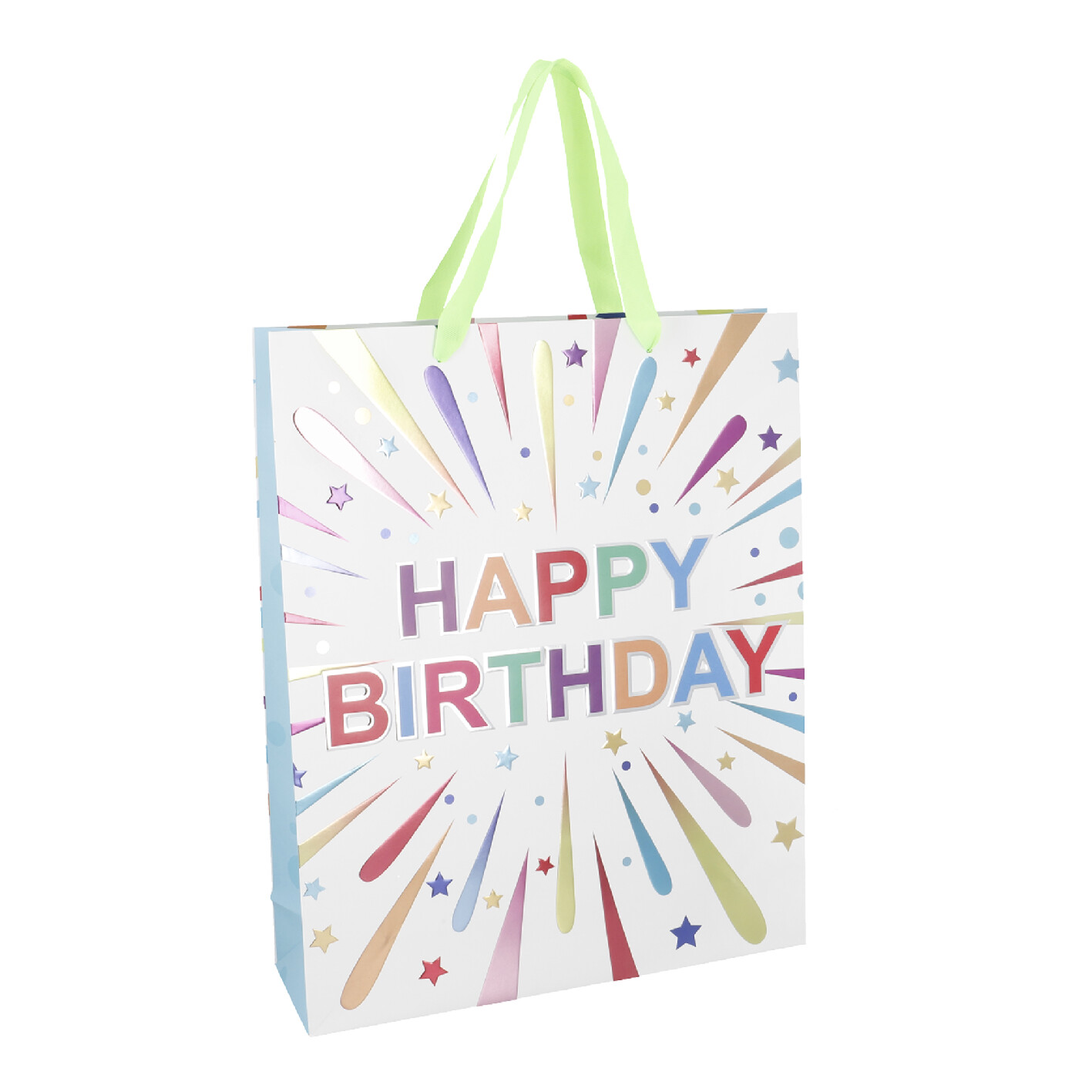 Geschenktüte Geburtstag, Birthday/Sterne, 33 x 41 cm