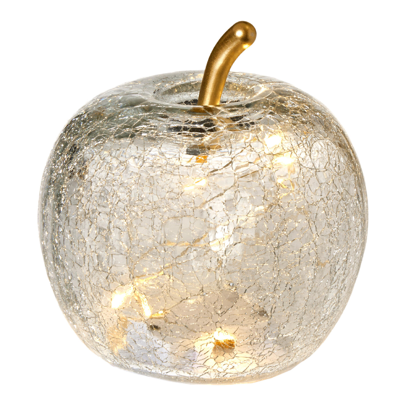 LED-Apfel, klar, 11 x 13 cm
