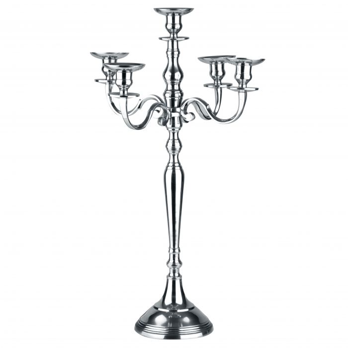 Kerzenleuchter Madura Silber Glanzend 63 Cm Nanu Nana