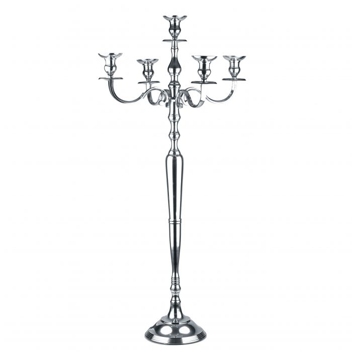 Kerzenleuchter Madura Silber Glanzend 120 Cm Nanu Nana