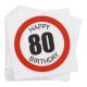 Servietten, 20 Stück, 80 Jahre