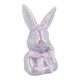 Hase Glanz, Kopf/lila, 13 cm