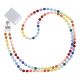 Handykette Perlen mit Patch, bunt