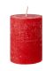 Kerze Rustik, Lara, rot, 9 cm