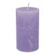 Kerze Rustik, Lara, lavendel, 12 cm