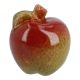 Deko-Apfel mit Blatt, rot/grün, 5 cm