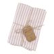 2er Set Serviette, Streifen/rosa