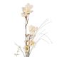 Wildblumenzweig Beeren, Blumen/creme, 75 cm