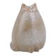 Katze, bauchig/Augen auf, 8.5 cm