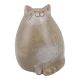 Katze, bauchig/Augen zu, 15.5 cm