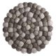 Untersetzer Filzkugeln, taupe mix, 20 cm