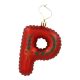 Anhänger Buchstabe, P/rot, 10 cm
