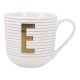 Becher Buchstabe/Streifen, E, 450 ml