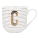 Becher Buchstabe/Streifen, C, 450 ml