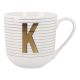 Becher Buchstabe/Streifen, K, 450 ml