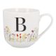 Becher Buchstabe/Flowers, B, 450 ml