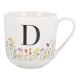 Becher Buchstabe/Flowers, D, 450 ml