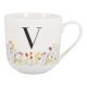 Becher Buchstabe/Flowers, V, 450 ml