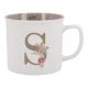 Becher Buchstabe/Blumen, S, 390 ml
