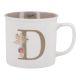 Becher Buchstabe/Blumen, D, 390 ml