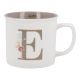 Becher Buchstabe/Blumen, E, 390 ml