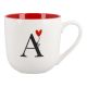 Becher Buchstabe/Ballon, A/innen rot, 450 ml