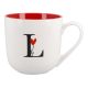 Becher Buchstabe/Ballon, L/innen rot, 450 ml