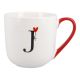 Becher Buchstabe/Ballon, J/roter Henkel, 450 ml
